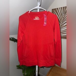 Lilly Pulitzer Luxletic Beach Comber‎ Pullover ruby red XS NWT!
